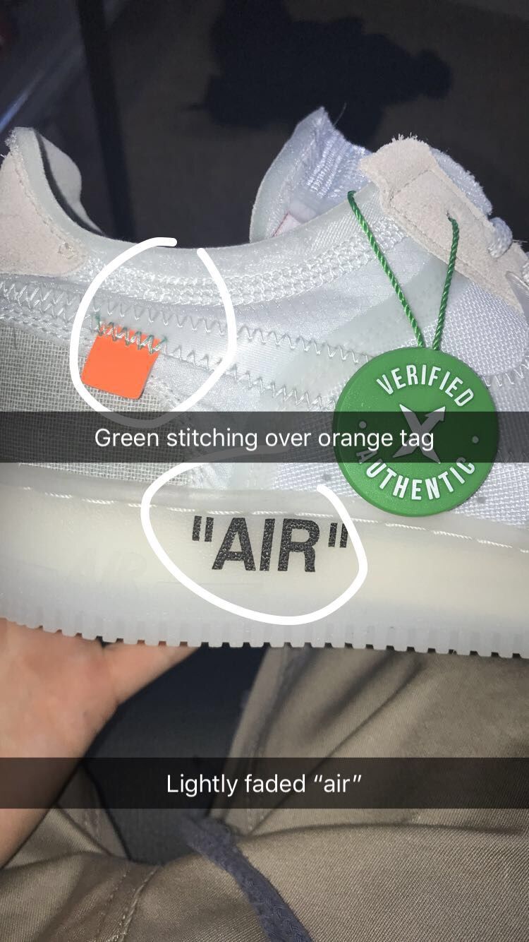 DS Off White x Nike Air Force One with authentication from Kicx Unlimited in Sacramento size 10.5