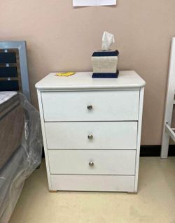 Compressed wood four drawer night stand