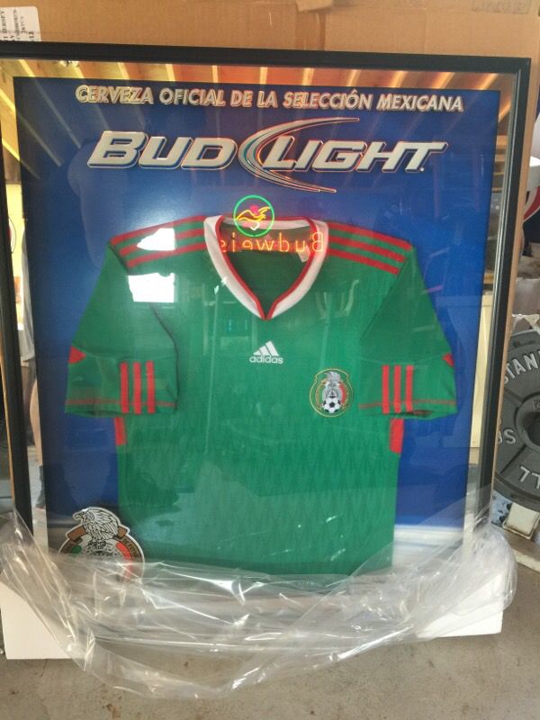 TECATE BEER SIGN XOLOS DE TIJUANA FRAMED SOCCER JERSEY BRAND NEW SELECCION  MEXICANA BUD LIGHT BUDWEISER for Sale in La Puente, CA - OfferUp