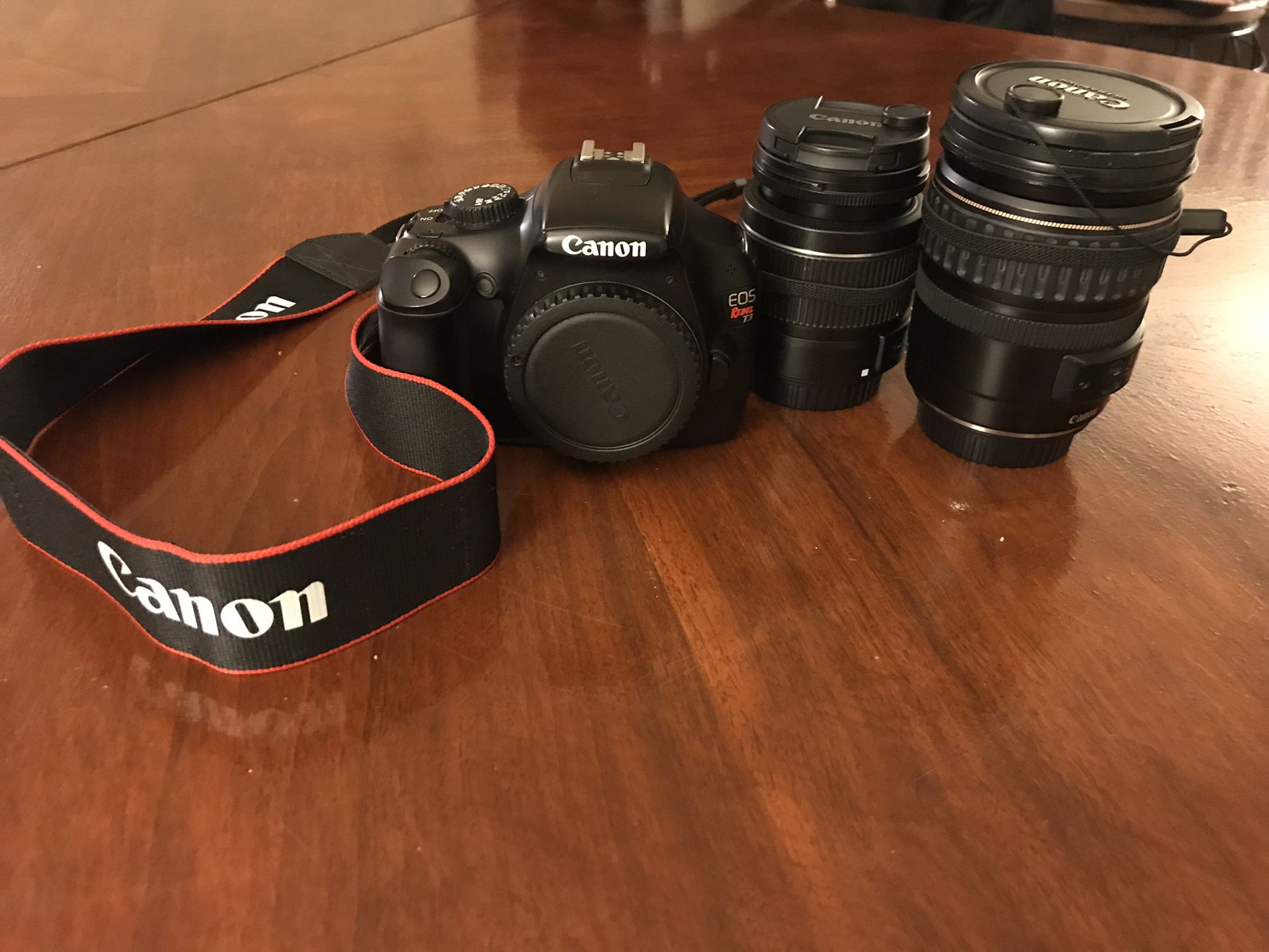 Canon Rebel T3 with lenses