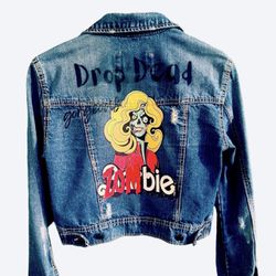 Zombie/ Barbie Custom Denim Rue 21 Denim Jacket