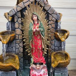 Christian-Themed Waterfall Decor - table water fountain