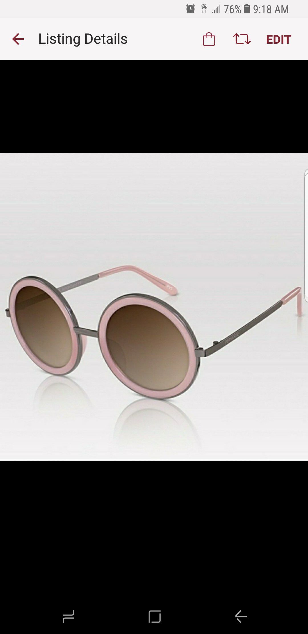 NWT PERVERSE Pink Geek Chic Sunglasses