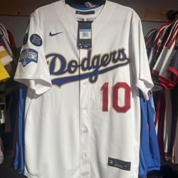 Dodgers Turner World Series Champions Jersey 