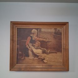 Francois De Jongh "Storytime " Wood Print