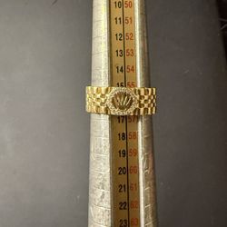 Real 18k / 750 Gold rolex Design Ring 