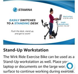 Exercise Bike With Desk Wirk