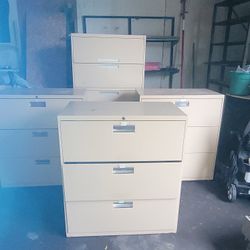 3 Drawer Large Filing Cabinet 