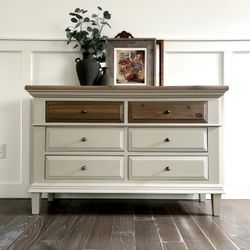 Solid wood long dresser