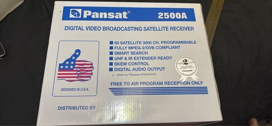 NEW Pansat 2500A Digital Video Broadcasting Satellite Receiver