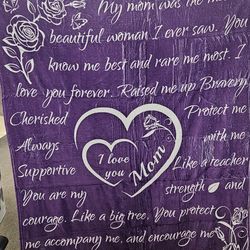 50x65 Mother Throw Blanket New in package