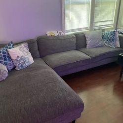 Sectional Sofa and Marble coffee table