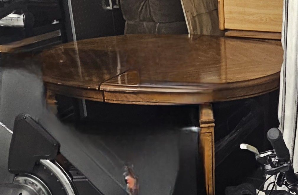 Dining Room Table & Hutch - Solid Wood - Expandable