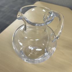 Vintage Simon Pearce Hand-Blown Glass Pitcher