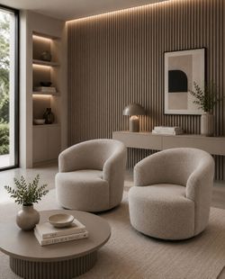 New! Swivel Accent Chairs (Set of 2)