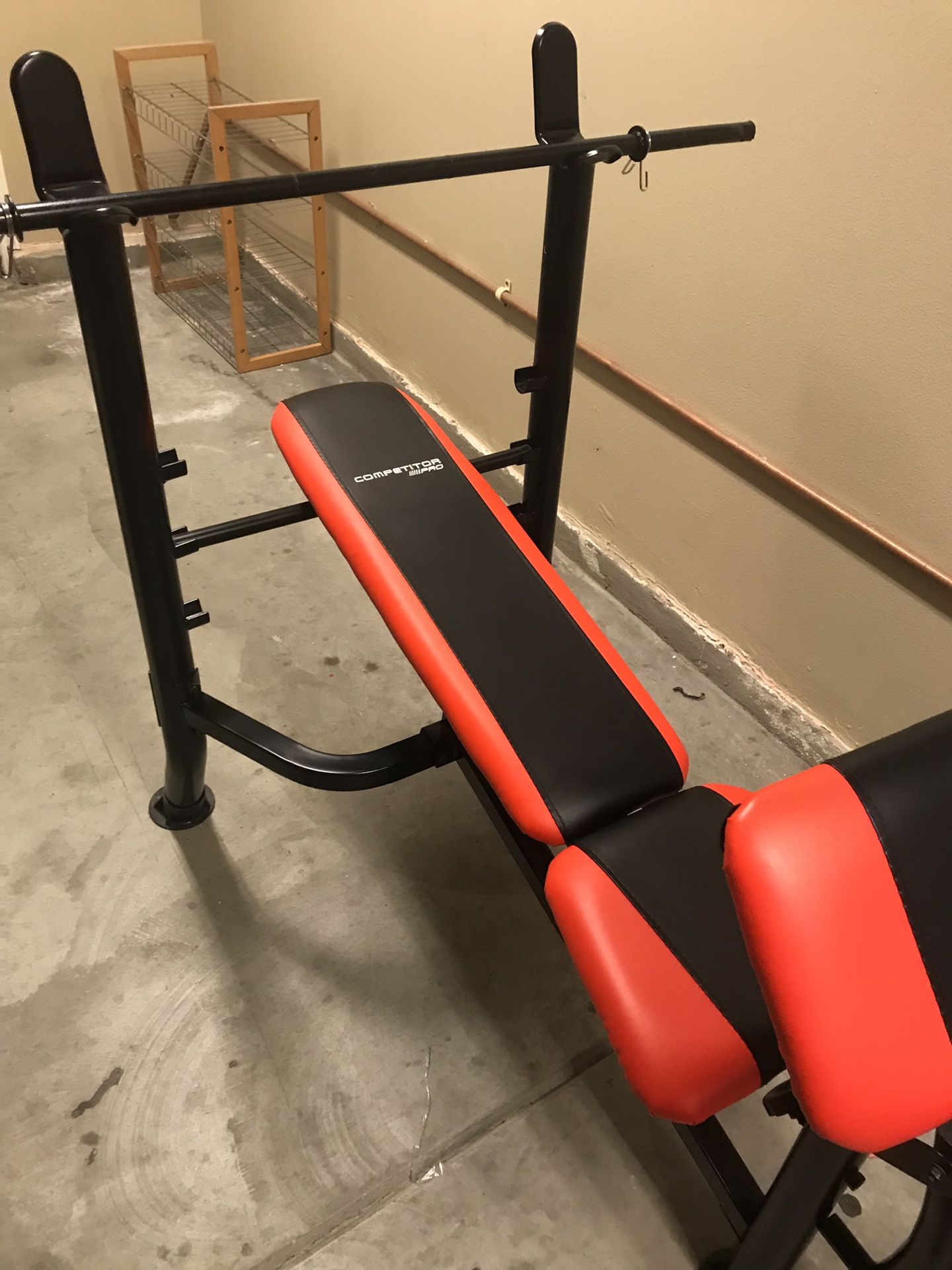 Competitor Pro Weight Bench with 100-lb. Weight Set