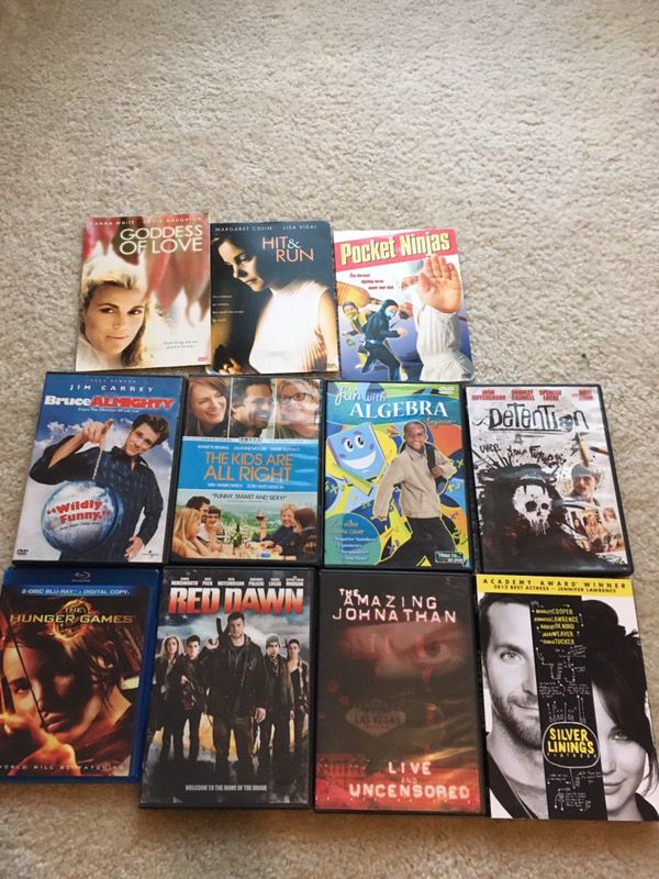 11 dvds for $7