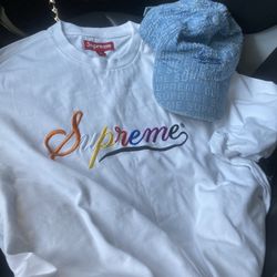 Supreme T Shirt And Hat