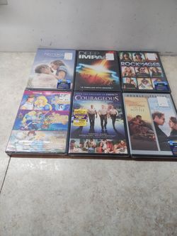 6 Brand New sealed DVDS