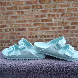 Birkenstock Eva Sandals Aqua Blue 40 Women's 9 Men 7 New