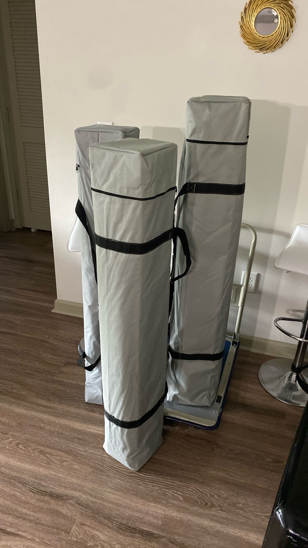 10. New Easy Pop-Up 10 X 10 Weatherproof Strong Guaranteed Color Light Gray. (white) 100 each or three for 300