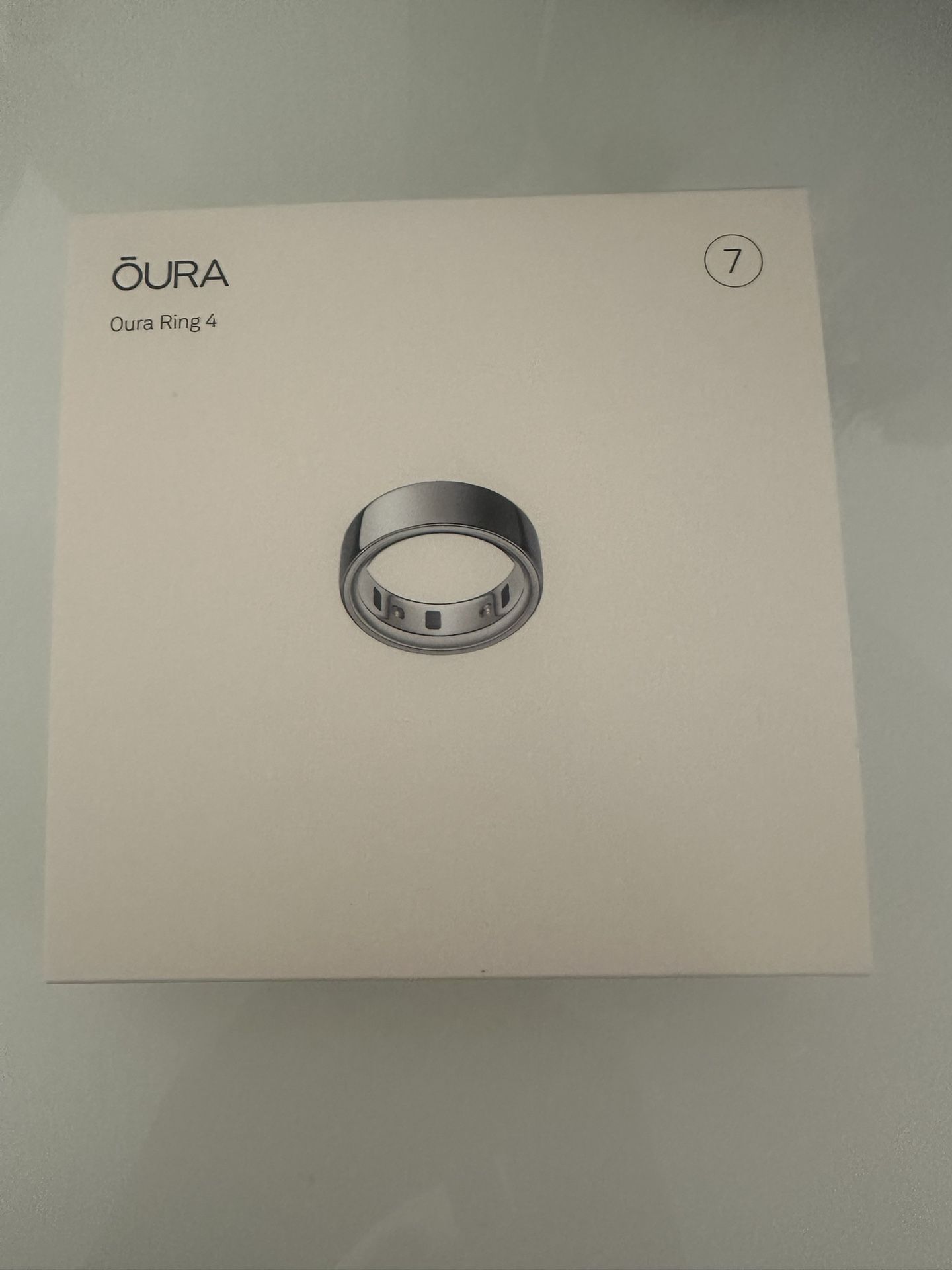 Oura Ring 4 Silver Size 7