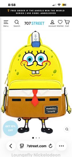 Loungefly Nickelodeon SpongeBob new w tags