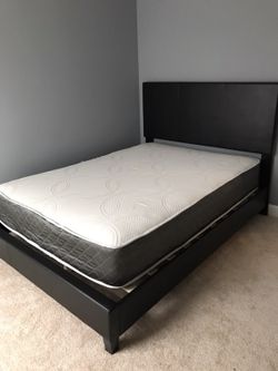 Brand new platform bed frame and mattress !