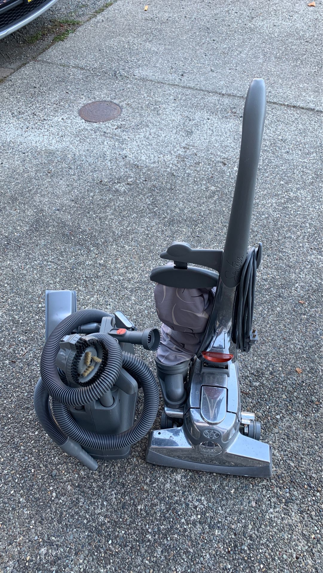 Kirby with attachments
