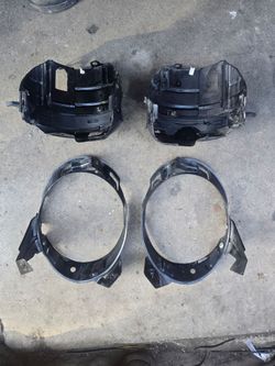 Vw beetle headlight brackets
