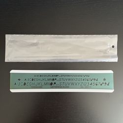 Timesaver Lettering Guide No 260-S Template Slant Letters Numbers Drafting