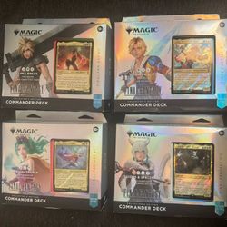 Magic: The Gathering - Final Fantasy Collector’s Edition Commander Deck Bundle - Includes All 4 Surge Foil Decks