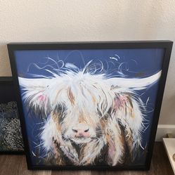 Boho Eclectic Fun Highland Cow Art Photo 