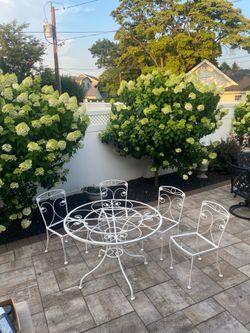 Vintage table and chair set five piece