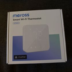 meross Smart Thermostat for Home, WiFi Thermostat Works with Matter, Alexa, Apple Home, Google Assistant, App & Voice Control, 7x24h Scheduling, Energ