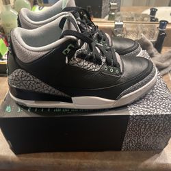  Men Air Jordan 3 Retro “Green glow”