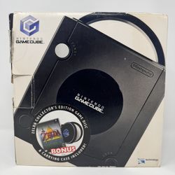 Black Nintendo Gamecube GC Console System complete box Zelda Collector's Edition