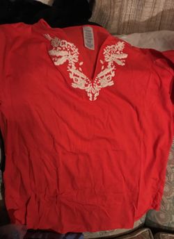 Ladies coral top new