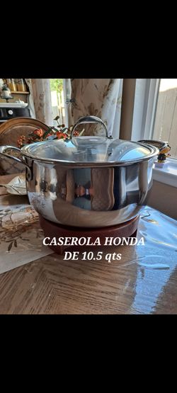 CASEROLA HONDA DE 10.5 QT DE ACERO INOXIDABLE TRI PLY PRINCESS HOUSE ⚘️
