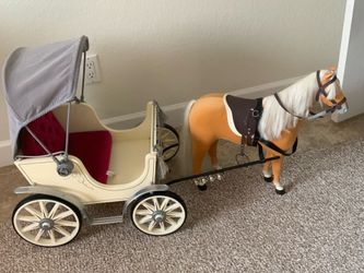 American Girl Doll Horse & Buggy
