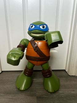 Large Leonardo Teenage Mutant Ninja Turtles Half Shell Ultimate Heroes Leo 20"  Storage Figure Only $18