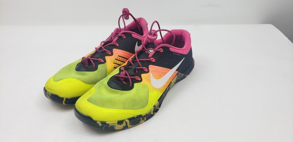 Nike Metcon 2 Flywire Mens Size 13 Running Athletic Colorful Shoes 819899-701