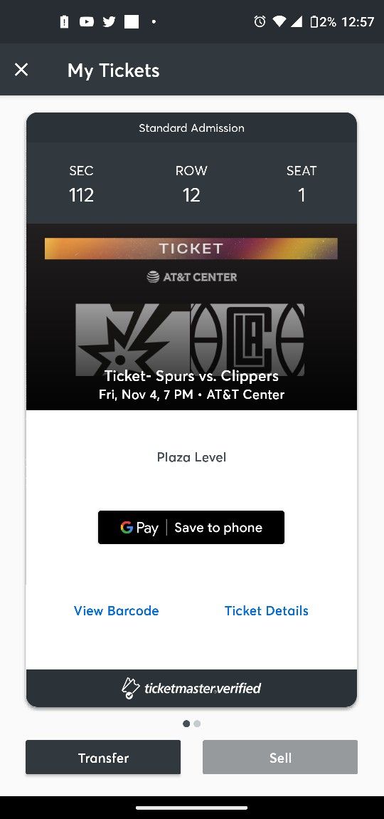 Spurs Tickets