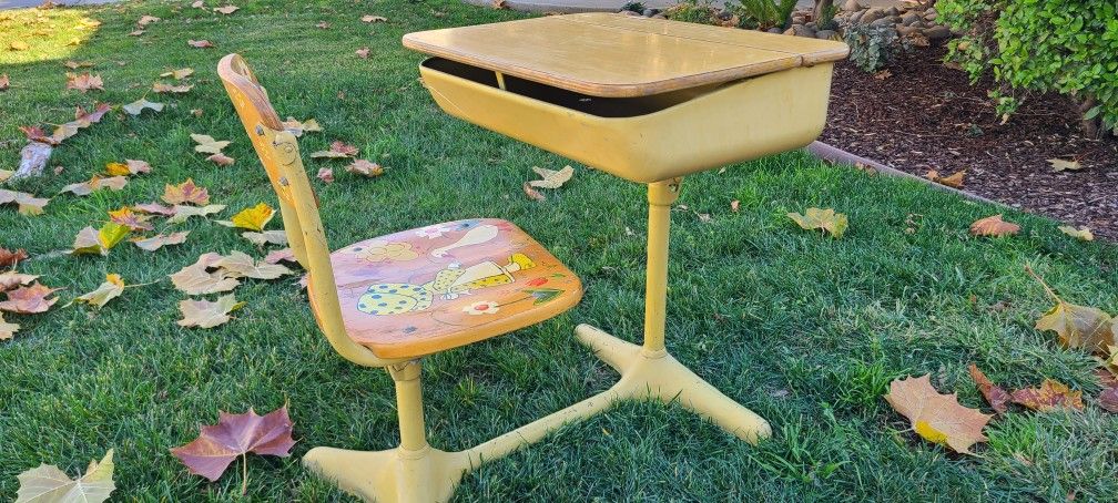 Antique School Desk