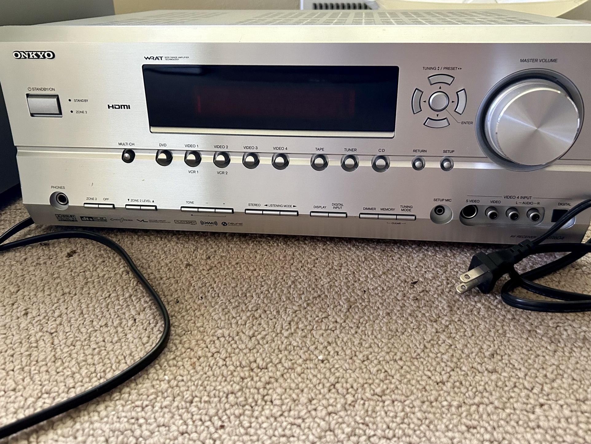 Onkyo SR604 Receiver w/ Subwoofer