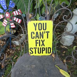 You can't fix stupid sign.