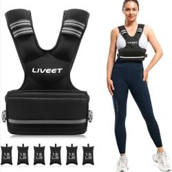 New Adjustable Weighted Vest for Women Men, 4-10lb