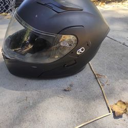 Ilm Modular Flip Visor Motorcycle Helmet Med Black