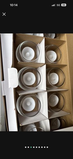 Glass Votives & LED candles Bundle
