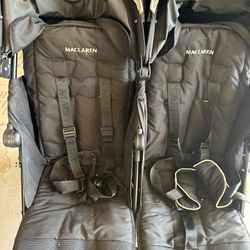 Maclaren Twin Techno Double Stroller – Good Condition